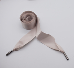1CM-6CM Customized fashion silk ribbon design drawcord with metal tips for hoodie drawcord