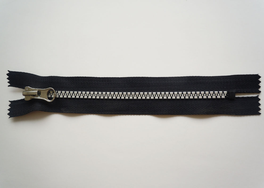6mm Silver Black Copper YKK Metal Sewing Notions Zippers With Plastic Tape Riri Zipper
