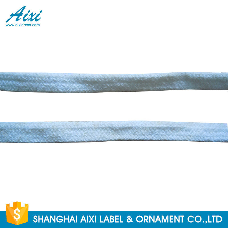 Customized Webbing Polyester Woven Tape Flat For Garment / Bags